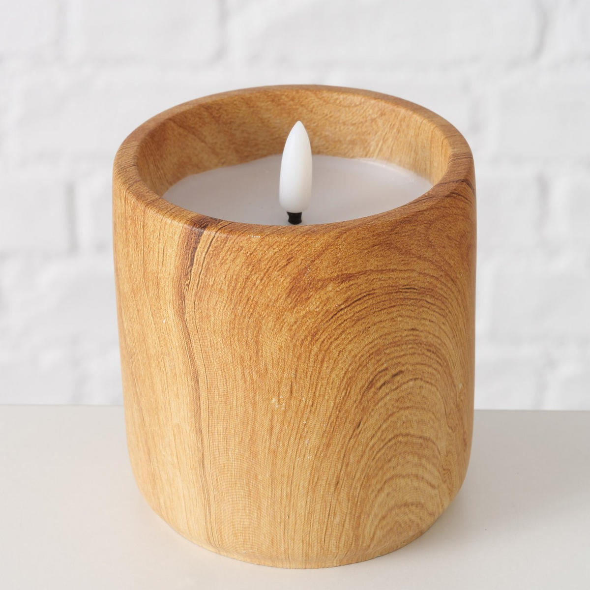 WACHSKERZE LED Yuna 10,5 cm - Beige, Paraffin (9/9/10.5cm) - Boltze Home