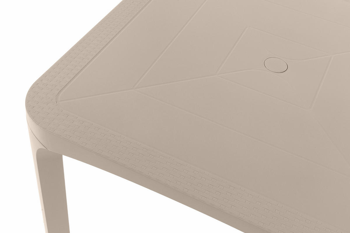 GARTENTISCH LEOPSI, Beige - Beige, Kunststoff (80/80/72cm) - KONSIMO®