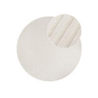TEPPICH HYGGE Creme, rund 240/240 cm - Creme, Textil (240/240cm) - Tapiso