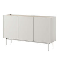 SIDEBOARD KELOWNA KOM1-3D System der leisen Schließung der Fronten, Kaschmir - Kaschmir, Holzwerkstoff/Kunststoff (144/83/37cm) - Komodee