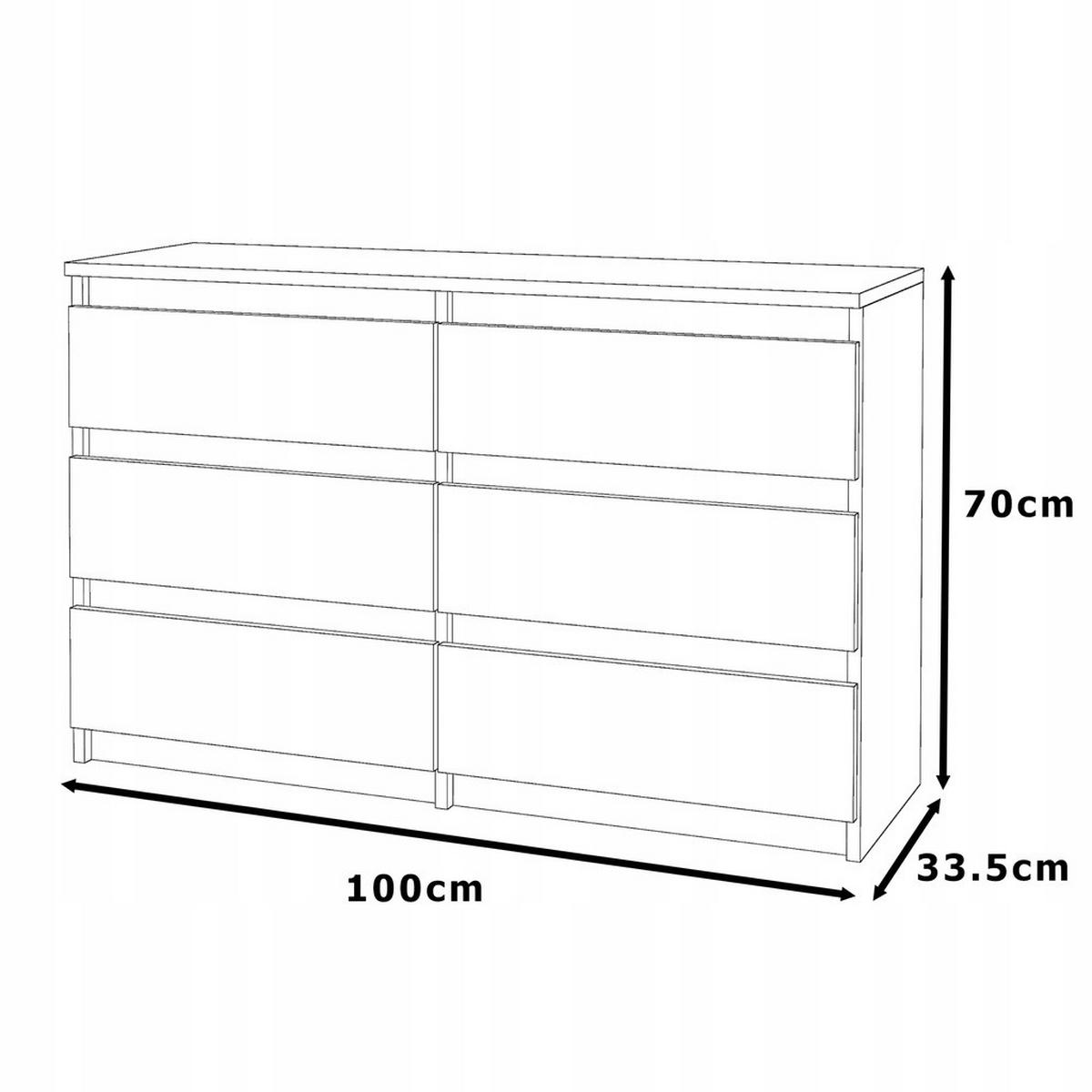 KOMMODE mit Schubladen – Weiß Vintage - Weiß/Braun, Holz (100/71.5/33.5cm) - Stiv Meble
