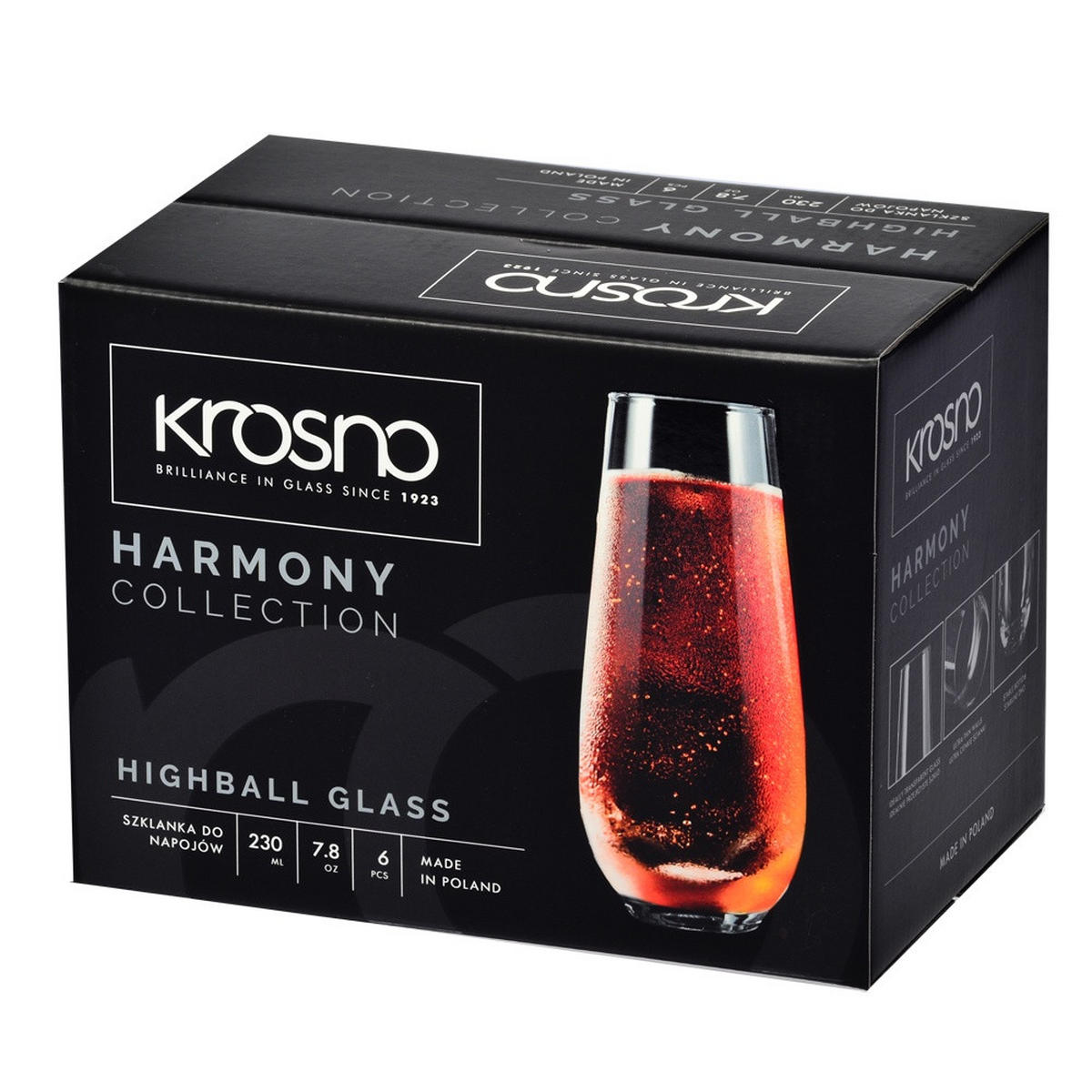 TRINKGLÄSER HARMONY, 6ER-SET, 230 ML - Transparent, Glas (0.23L) - Krosno Glass