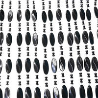 PERLENVORHANG Noah - 90x220 cm - Schwarz - PVC - Schwarz, Kunststoff (90/220cm) - IVOL