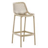 BARHOCKER modern Schlamm LORL Kunststoff 105x45x53 cm - Schlammfarben, Kunststoff (45/105/53cm) - DELUKE