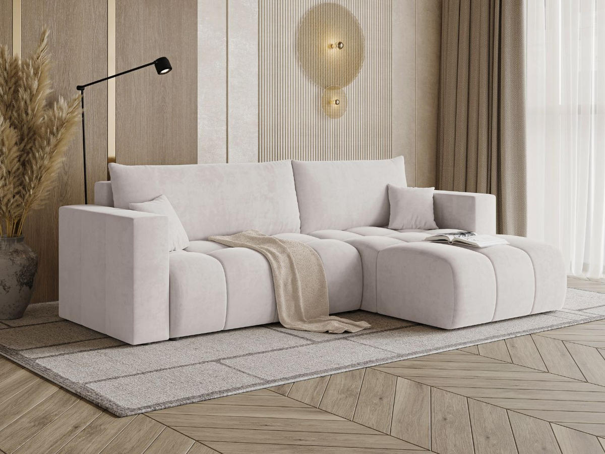 ECKSOFA Neva Grau - Grau, Holz/Textil (280/170cm) - Graingold