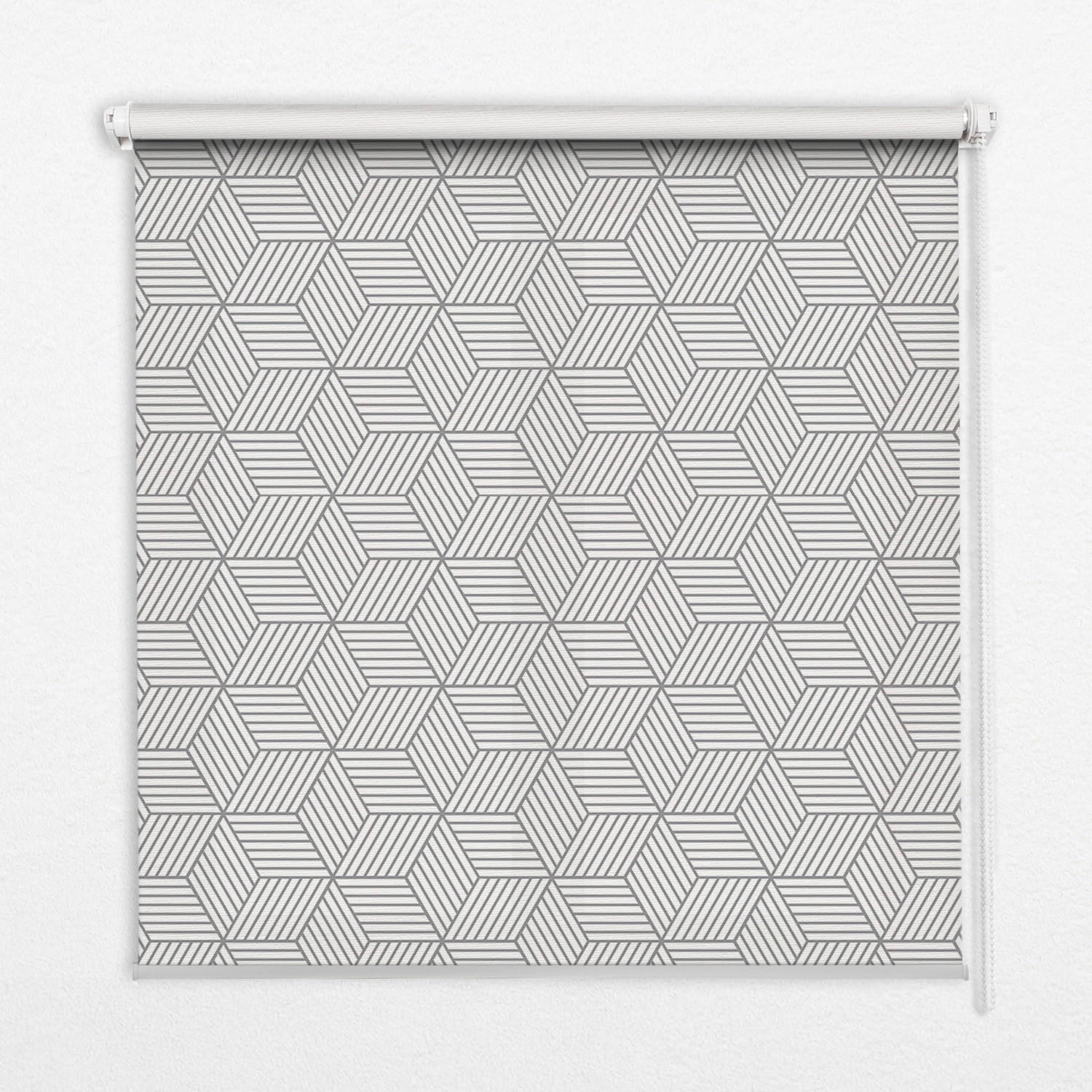TULUP VNITŘNÍ roleta - okenní roleta - roleta - 60x140 cm - 3D pruhované čtverce