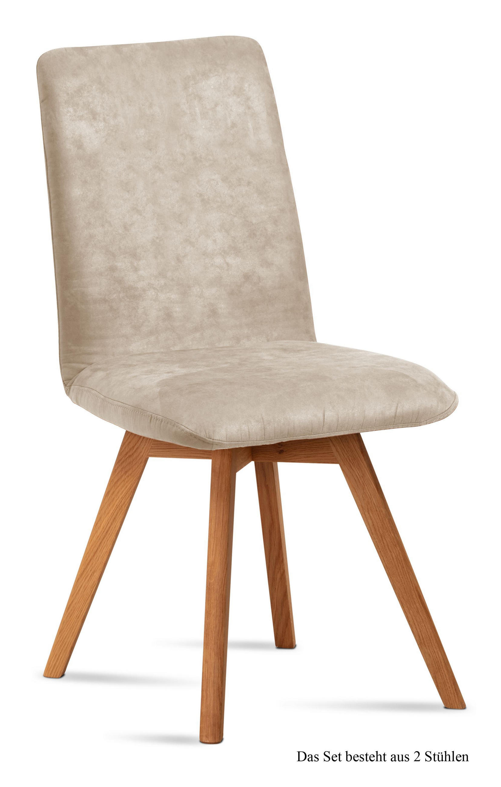 ESSZIMMERSTUHL (2er-Set) Dilga 47x92x60 Schwarz/Natur - Eichefarben/Naturfarben, Kunststoff (60/92/47cm) - 58aufmkessel