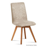 ESSZIMMERSTUHL (2er-Set) Dilga 47x92x60 Schwarz/Natur - Eichefarben/Naturfarben, Kunststoff (60/92/47cm) - 58aufmkessel