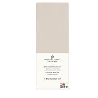 SPANNBETTLAKEN Premium Jersey Baumwolle - Beige, Naturmaterialien (180/200cm) - DarBene