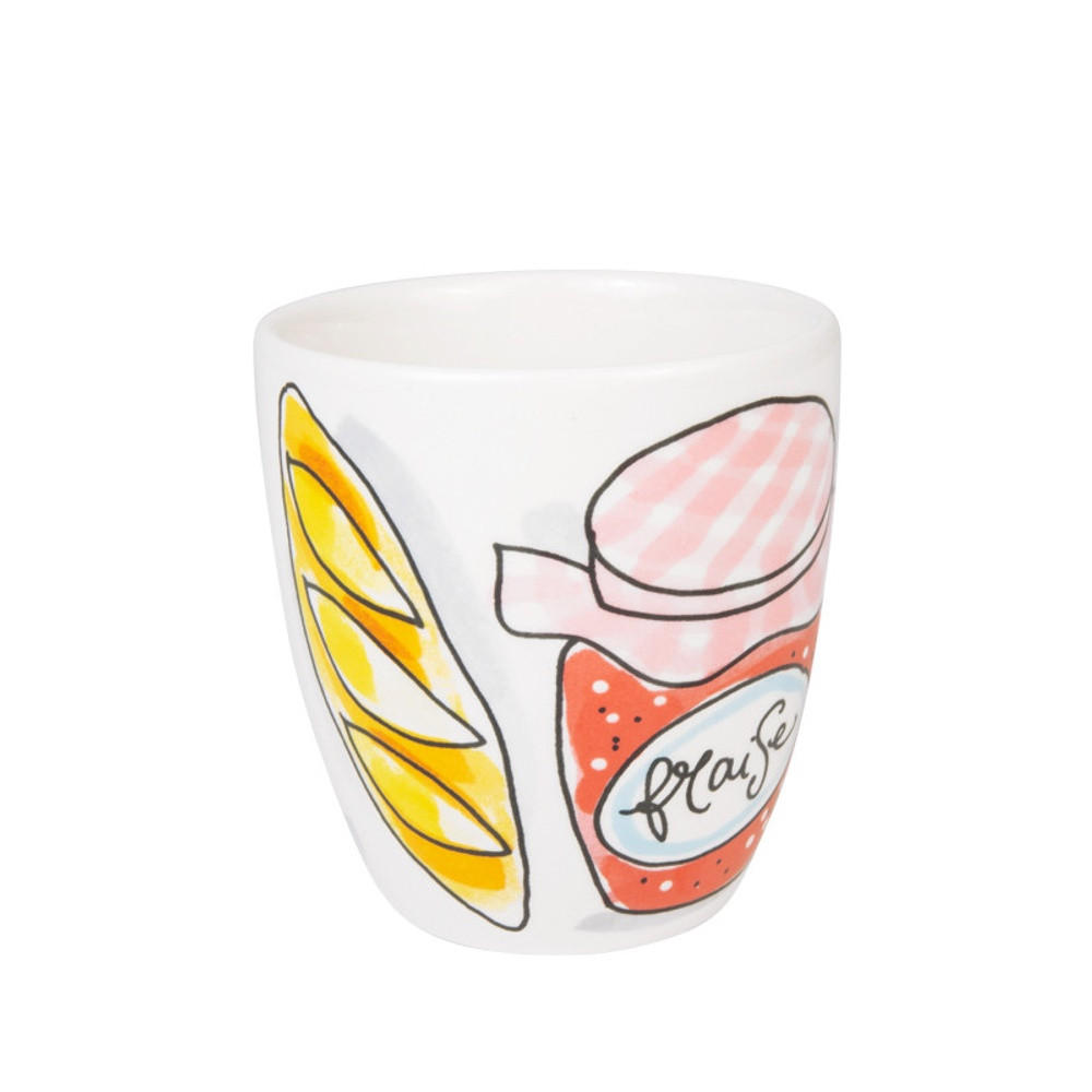 MINITASSE Bonjour in Bunt - 200 ml - Multicolor, Keramik (0.2L) - Blond Amsterdam