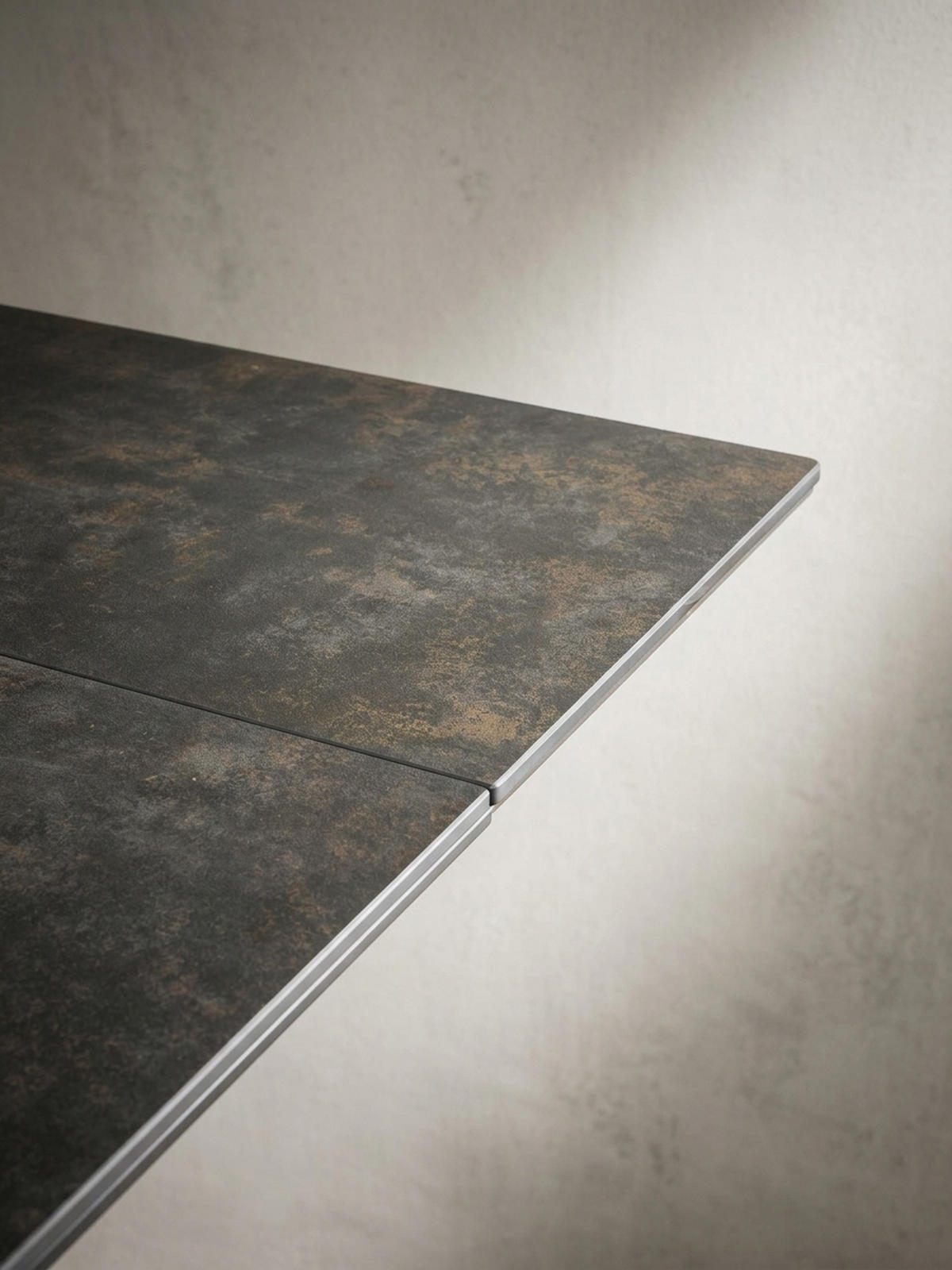 ESSTISCH Ausziehbar Keramik Glas Marmoroptik Groß, Schwarz 180x95x76 cm - Schwarz, Keramik/Metall (95/180/76cm) - KADIMA DESIGN