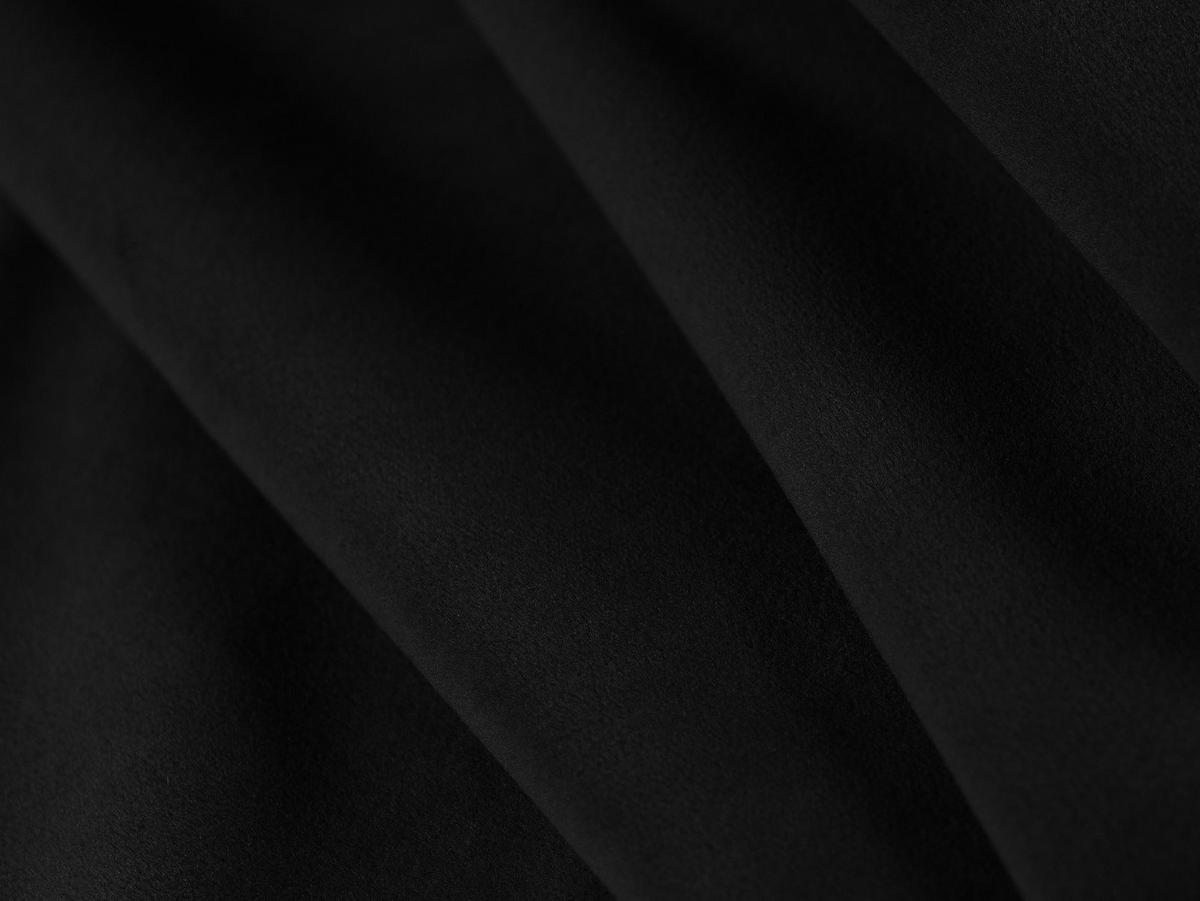SESSEL Jodie aus Samt schwarz - Schwarz, Textil (102/70/124cm) - Micadoni