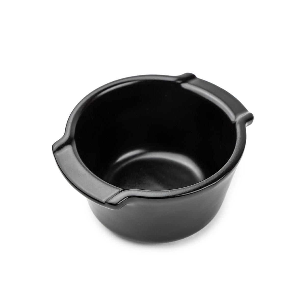 AUFLAUFFORM Ramekin 2er Set Keramik Satinschwarz Ofenfest - Schwarz, Keramik (11/11/5.6cm) - PEUGEOT