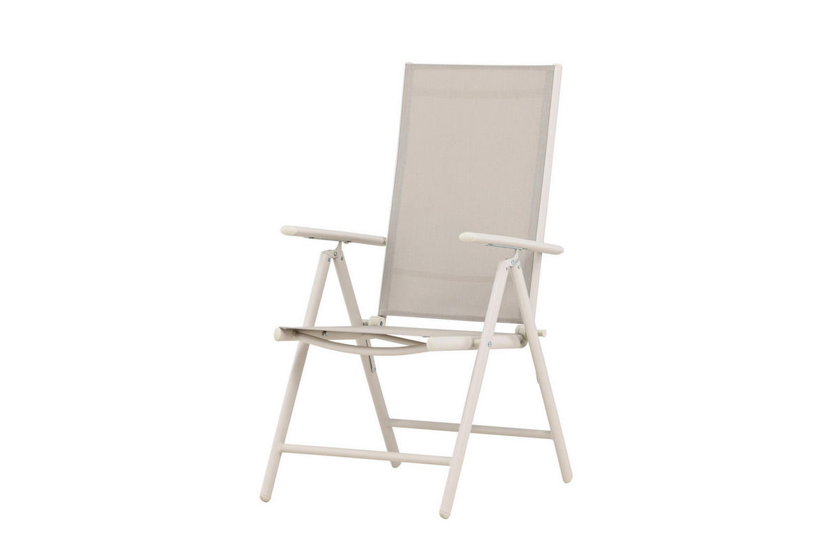 RELAXSESSEL BREAK Beige 55x62x108 cm - Beige, Metall (55/108/62cm) - FURNLUX