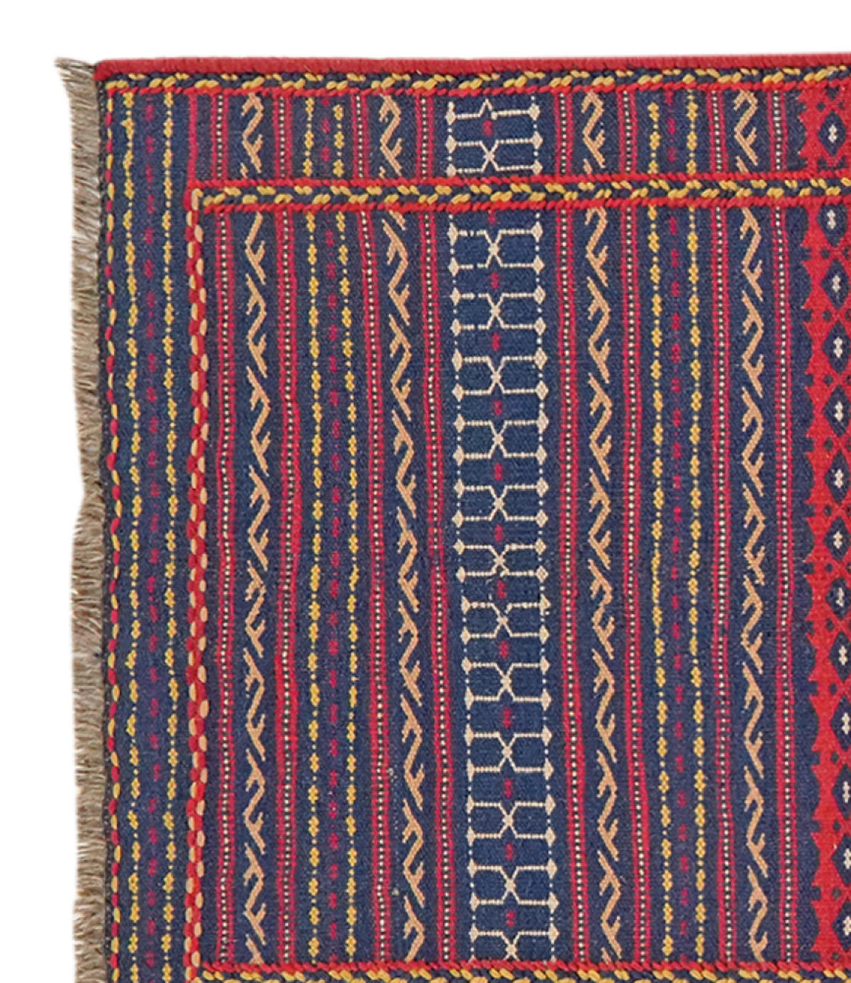 HANDWEBTEPPICH Kelim Kordi Violett 200/79 cm Schurwolle - Violett, Textil (79/200cm) - Looma