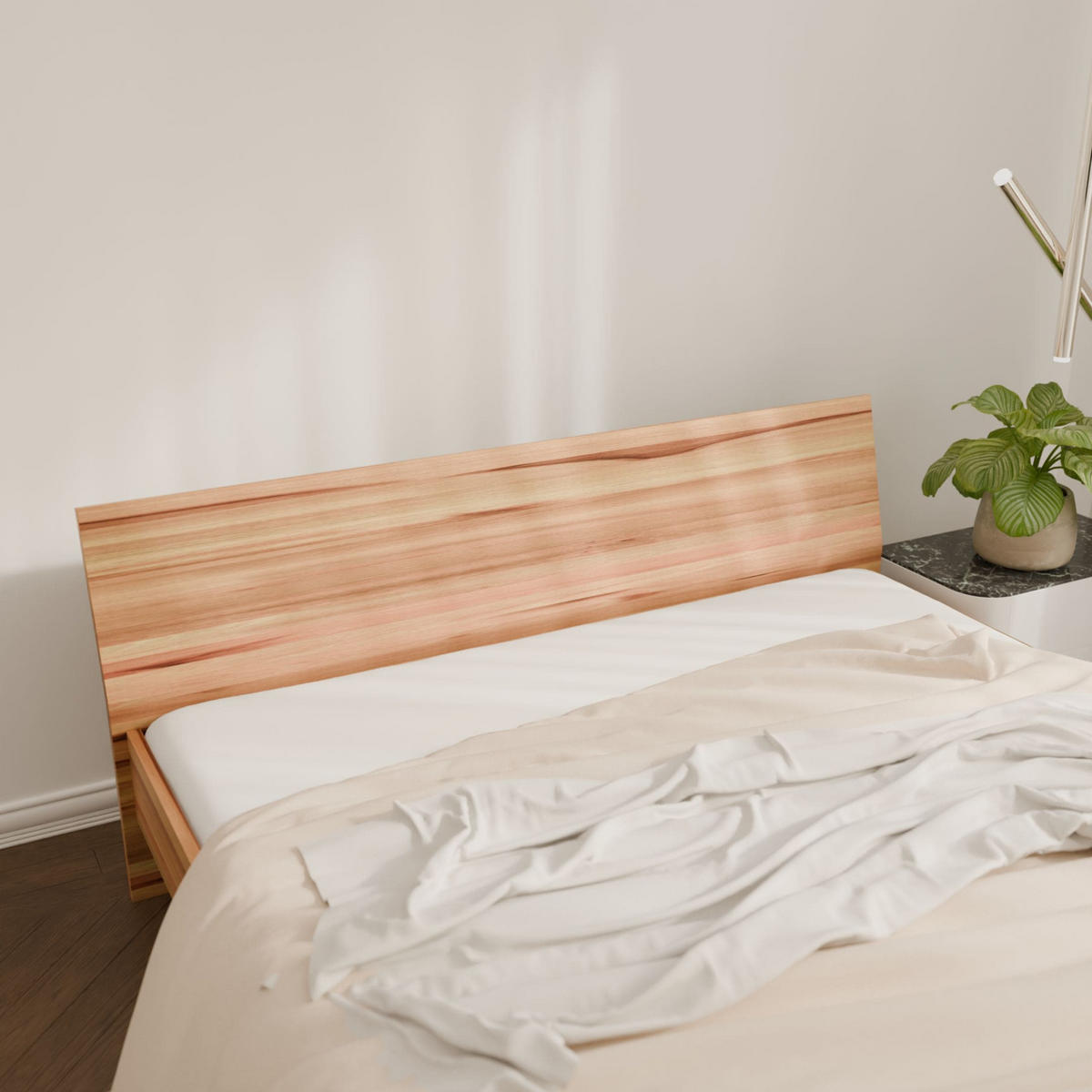 SCHWEBEBETT 200/220 cm aus Kernbuche - Braun, Holz (200/220cm) - MeinMassivholz