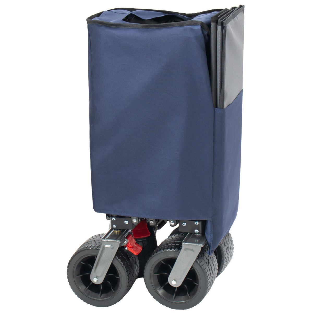 TRANSPORTWAGEN, extra groß faltbar, 300L, 250kg, Vier-Wege-Montage, blau - Grau, Metall (26.5/73/41.5cm) - Vallsero