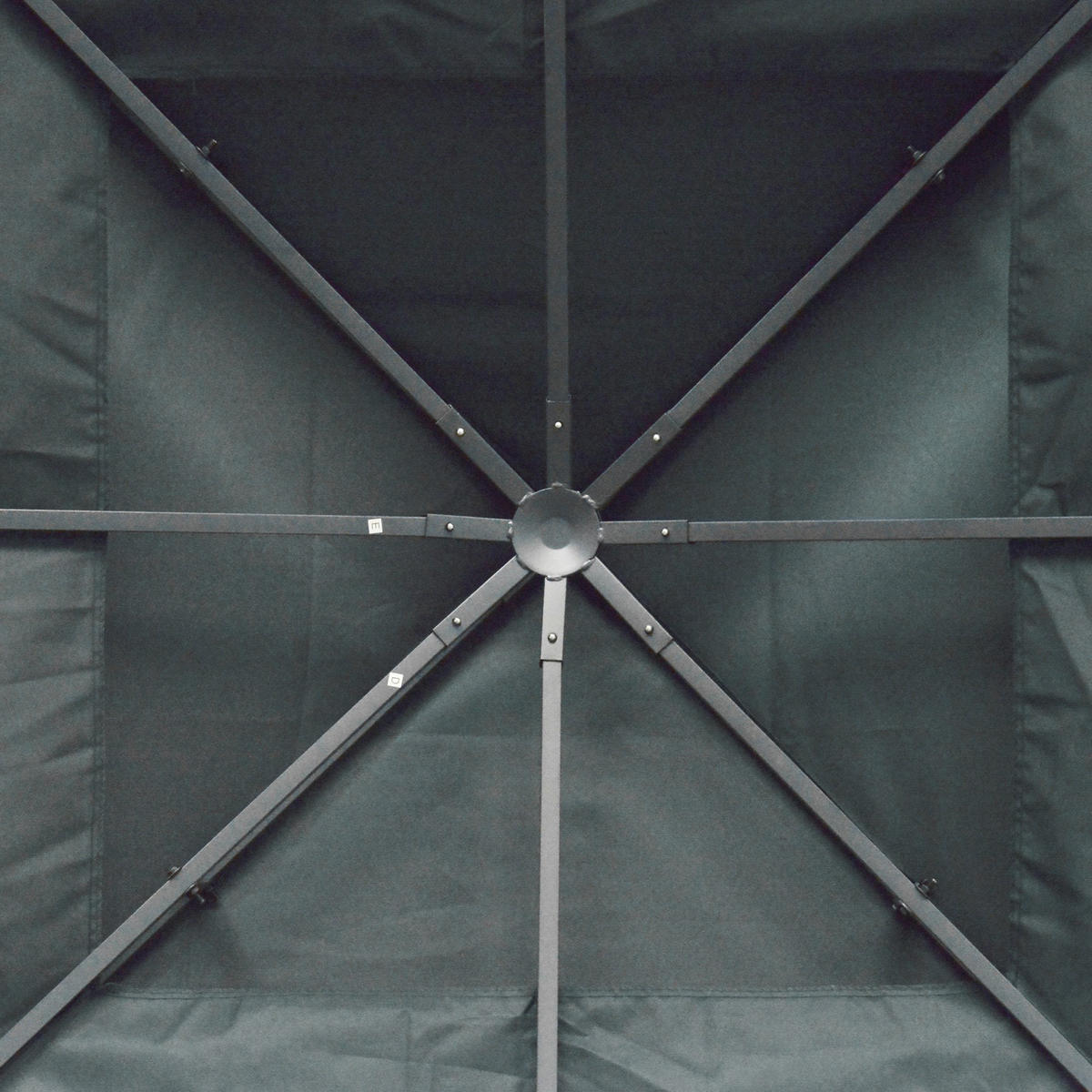 STŘECHA PAVILONU, polyester, uhlově šedá - šedá, plast (300/18/300cm) - Outsunny