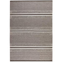 HANDWEBTEPPICH 120/180 cm Habo breite Streifen - Grau, Naturmaterialien (120/180cm) - Steffensmeier