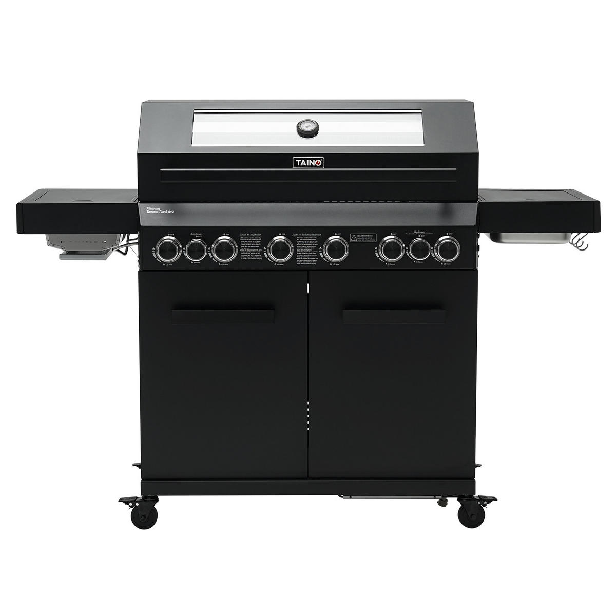 GASGRILL PLATINUM YAMARA DARK 6+2 Set - Schwarz, Metall (159/117/55cm) - TAINO