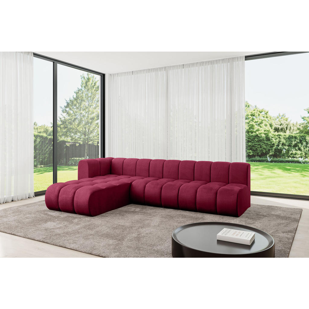 Thumbnail - Altdecor Ecksofa, Bordeaux, Textil, 5-Sitzer, 296x177 cm, Wohnzimmer, Sofas & Couches, Wohnlandschaften, Ecksofas