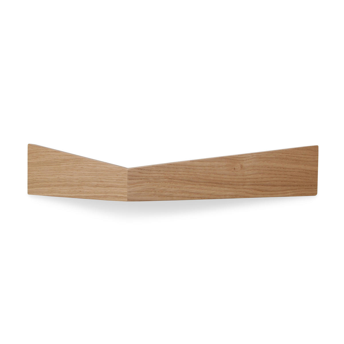 WANDREGAL Pelikan mit Haken groß - Eichefarben, Holz (57/10/15cm) - Woodendot