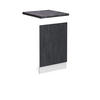 FRONTBLENDE R-Line Schwarz Beton 45 cm AP Anthrazit - Schwarz/Weiß, Holzwerkstoff (45/57.2/1.6cm) - Vicco