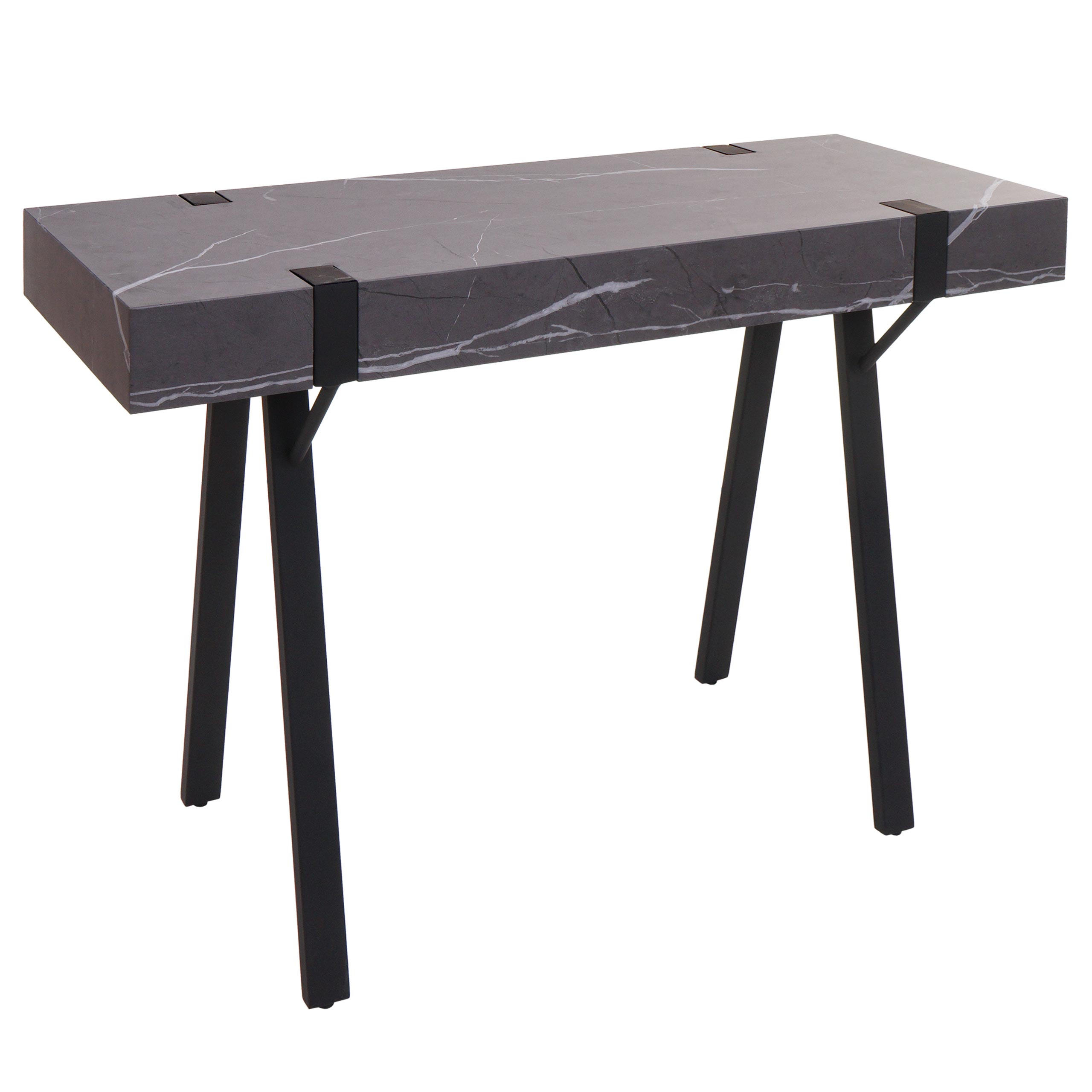 KONSOLENTISCH eckig Grau - Grau, Holz (40/100/75cm) - MCW