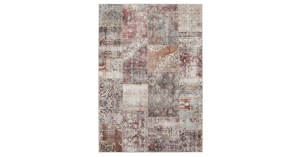 benuta Basic Wasbaar Vloerkleed woonkamer George - Roze/Beige 200x300