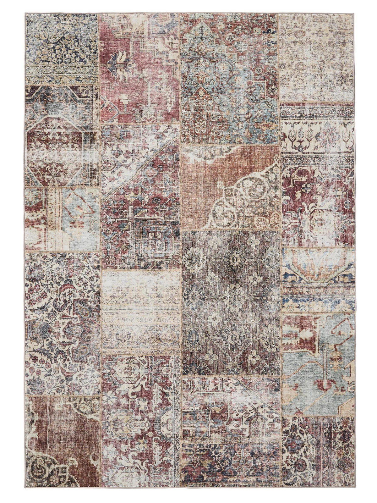 VINTAGE-TEPPICH George waschbar 120x170 cm - Multicolor, Kunststoff (120/170cm) - benuta