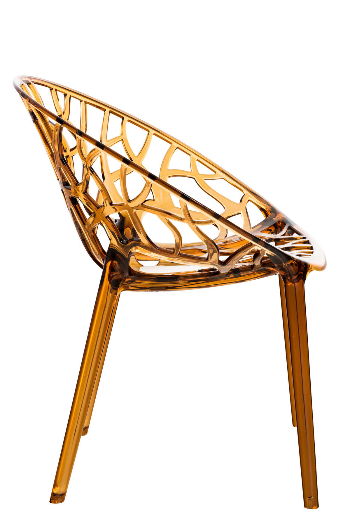 GARTENSTUHL Kunststoff bernstein - Bernsteinfarben, Kunststoff (59/80/60cm) - CLP