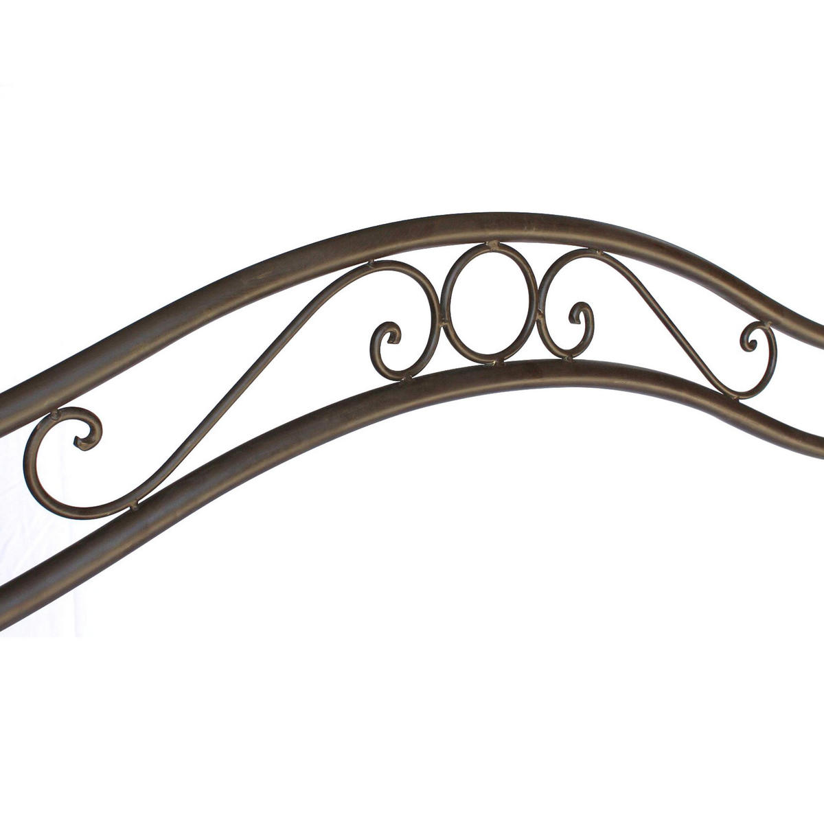 HOLLYWOODSCHAUKEL Metall Antik 2 Sitzer - Braun, Metall (157/195/105cm) - DanDiBo