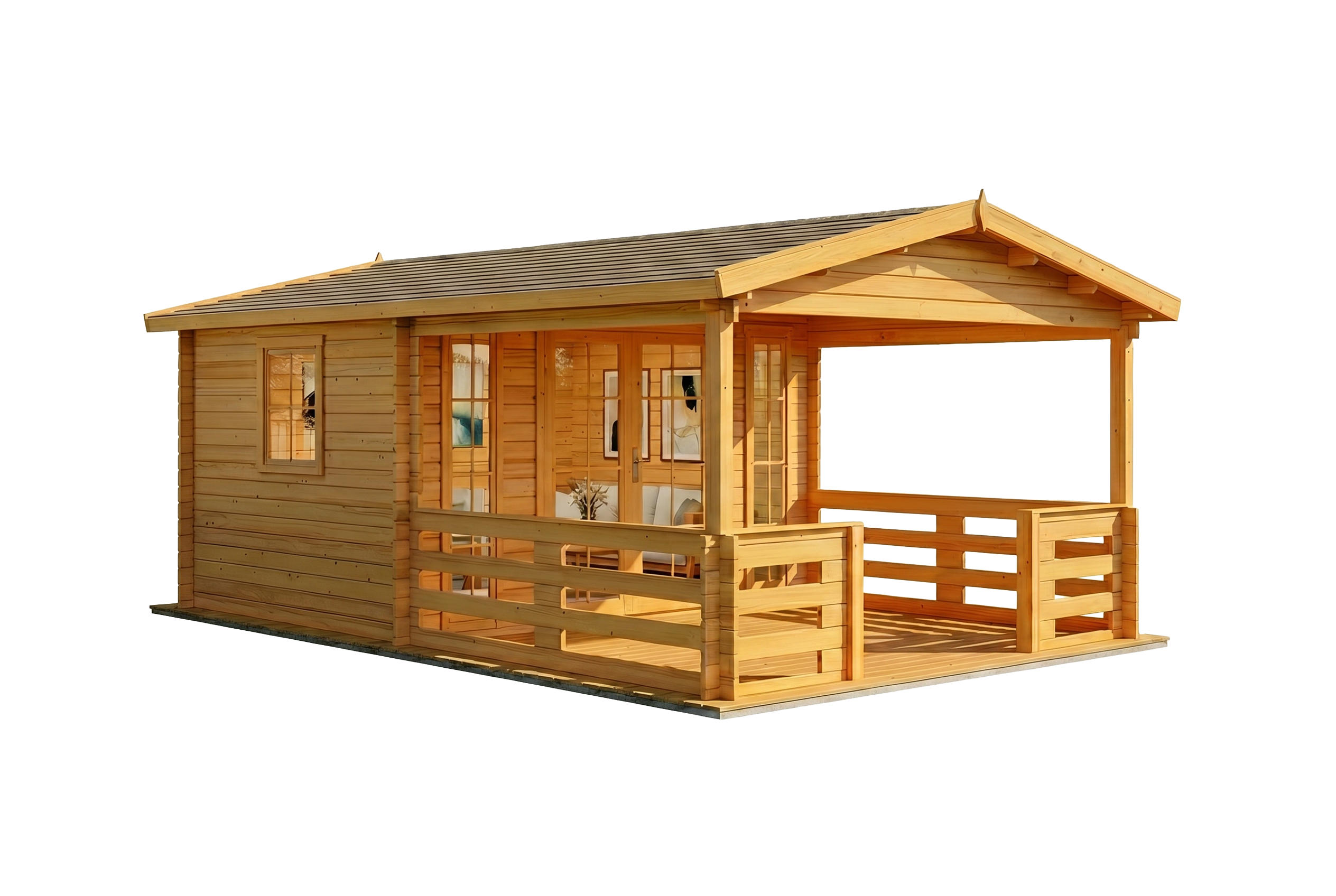 Alpholz Gartenhaus Pinien 410x250x594 cm