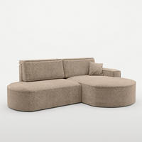 ECKSOFA Venedig Mit Schlaffunktion - Sandfarben, Holzwerkstoff/Textil (278/179cm) - Fun Möbel