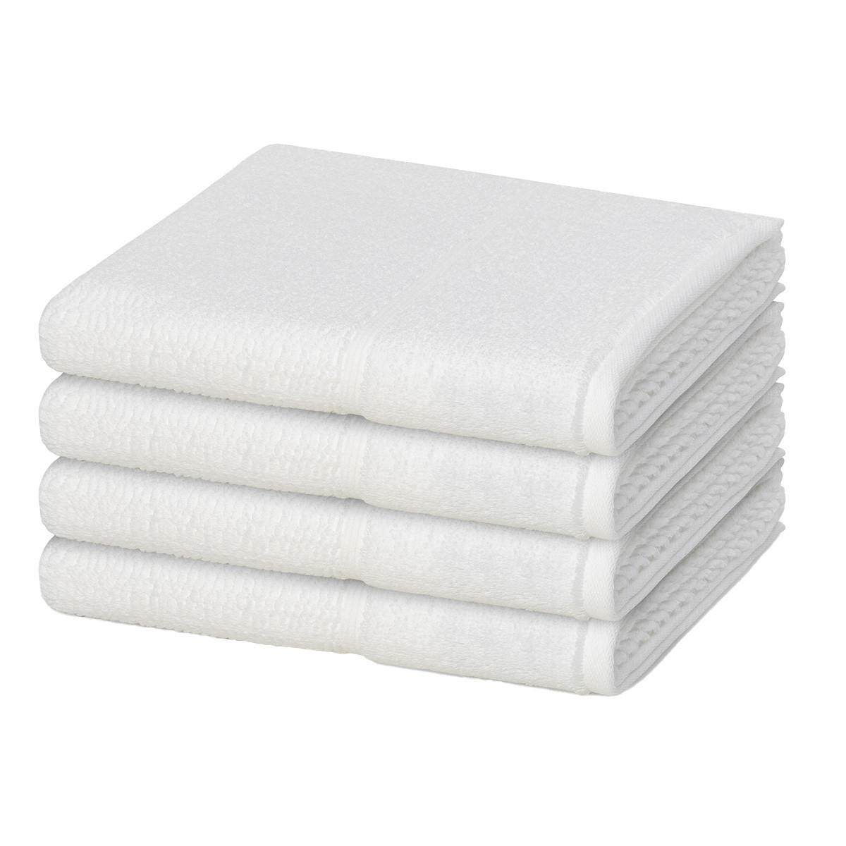 HANDTUCH Pearl 4er-Set - Weiß, Textil (50/100cm) - MÖVE