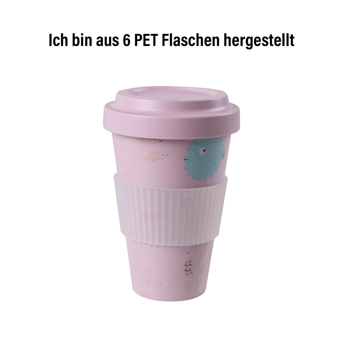 KAFFEEBECHER to-go - Hellrosa, Kunststoff (0.4L) - Stoneline