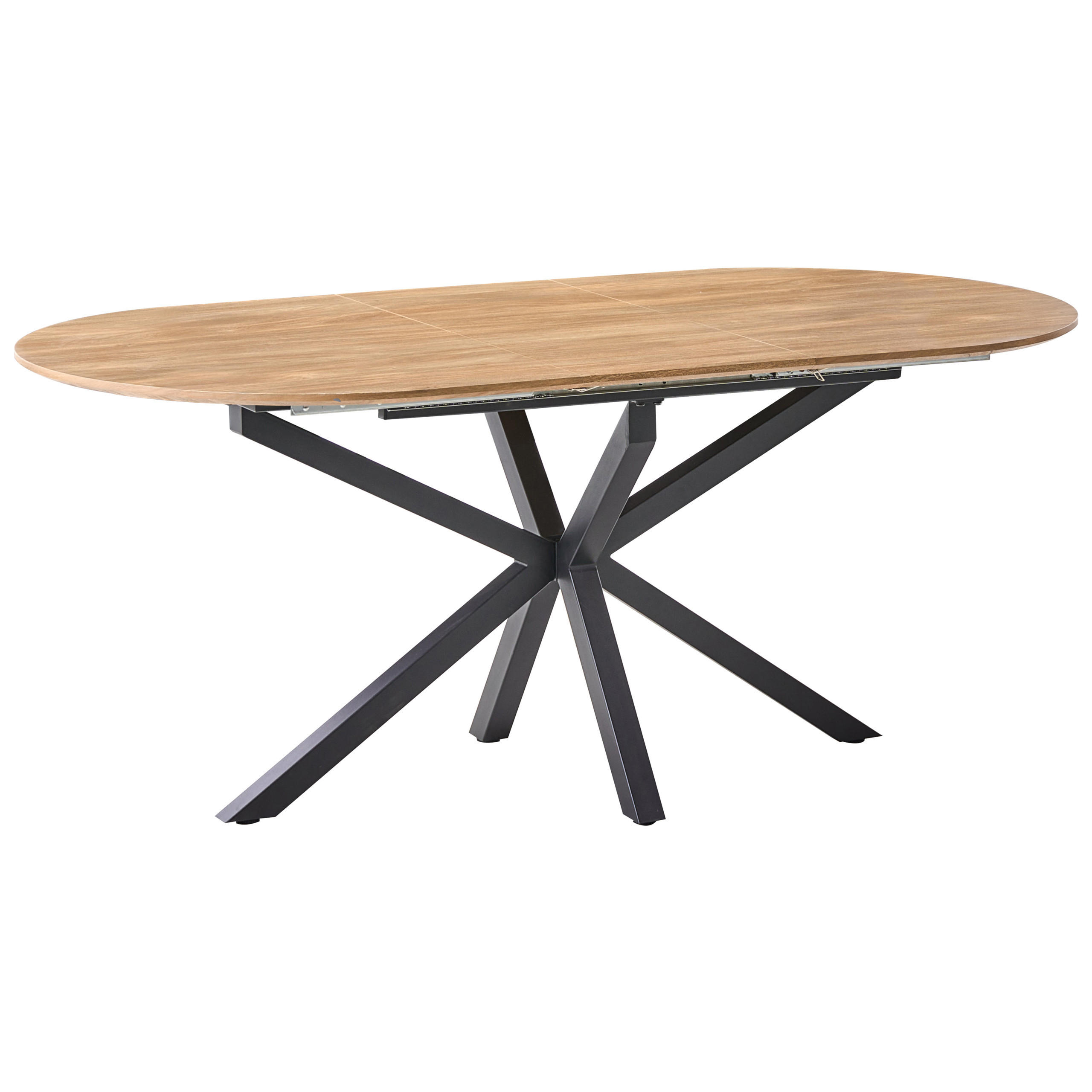 JÍDELNÍ STŮL vysunovací Hnědý 140-180/90 cm Macquarie - hnědá, kompozitní dřevo (140/90/75cm) - Beliani