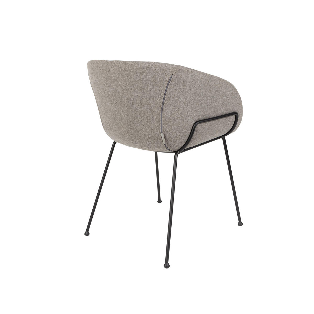 ESSZIMMERSTUHL Feston Grau - 2 er Set - Grau, Textil (56.5/77/55cm) - Zuiver