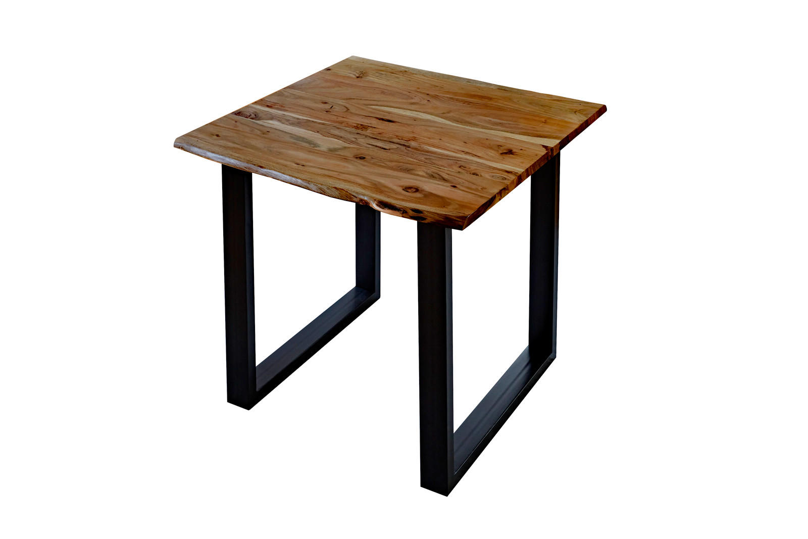 ESSTISCH LUBIN - Schwarz/Braun, Holz/Metall (90/90/77cm) - SAM