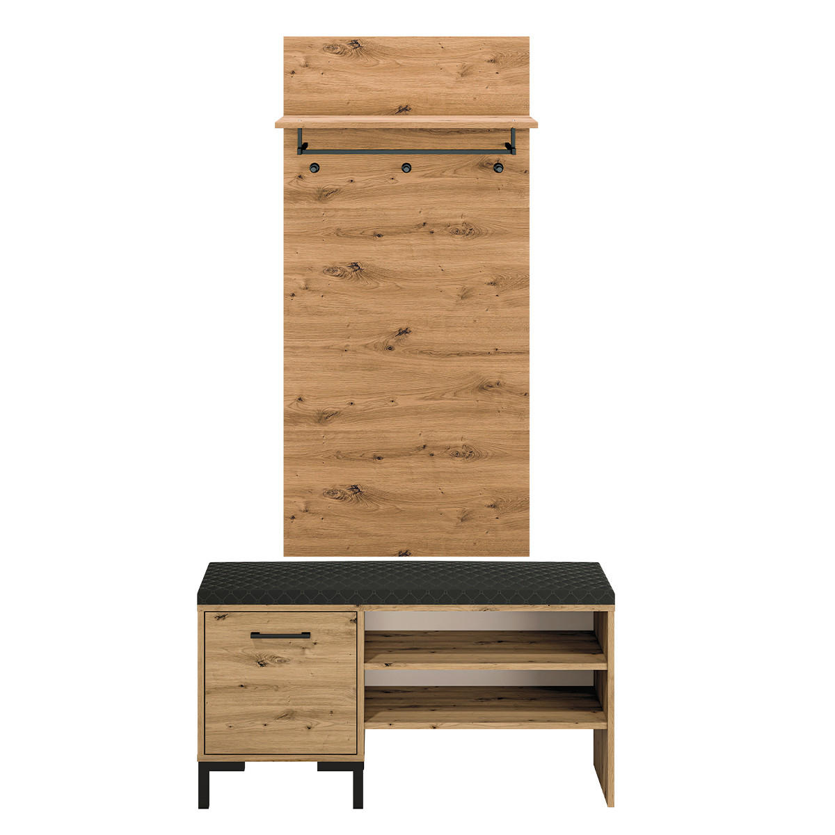 EINGANGSMÖBEL Liora Holz - Braun, Holzwerkstoff (105/54/34cm) - Petits-meubles