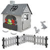 FILZ-SPIELHAUS 110/100/124 Grau - Grau, Kunststoff (100/125/110cm) - smalla
