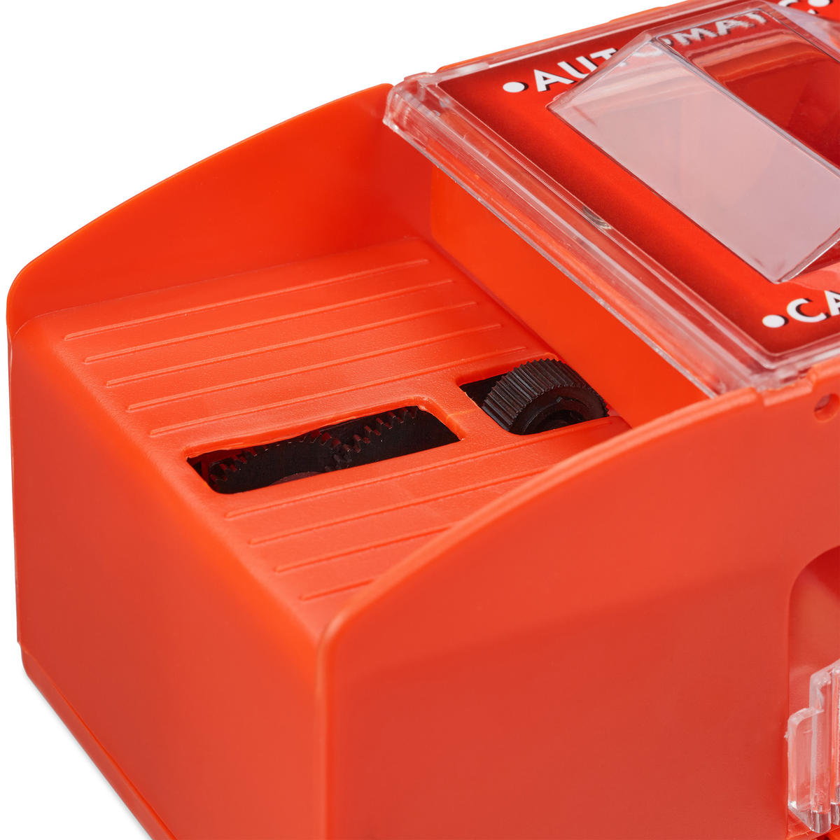 KARTENMISCHMASCHINE - Rot, Kunststoff (20.5/10.5cm) - Relaxdays