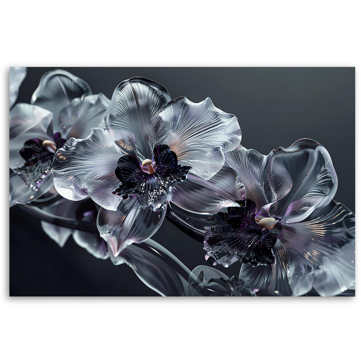 KUNSTDRUCK Grau 100/70 cm - Grau, Textil (100/70cm) - KUNSTLOFT