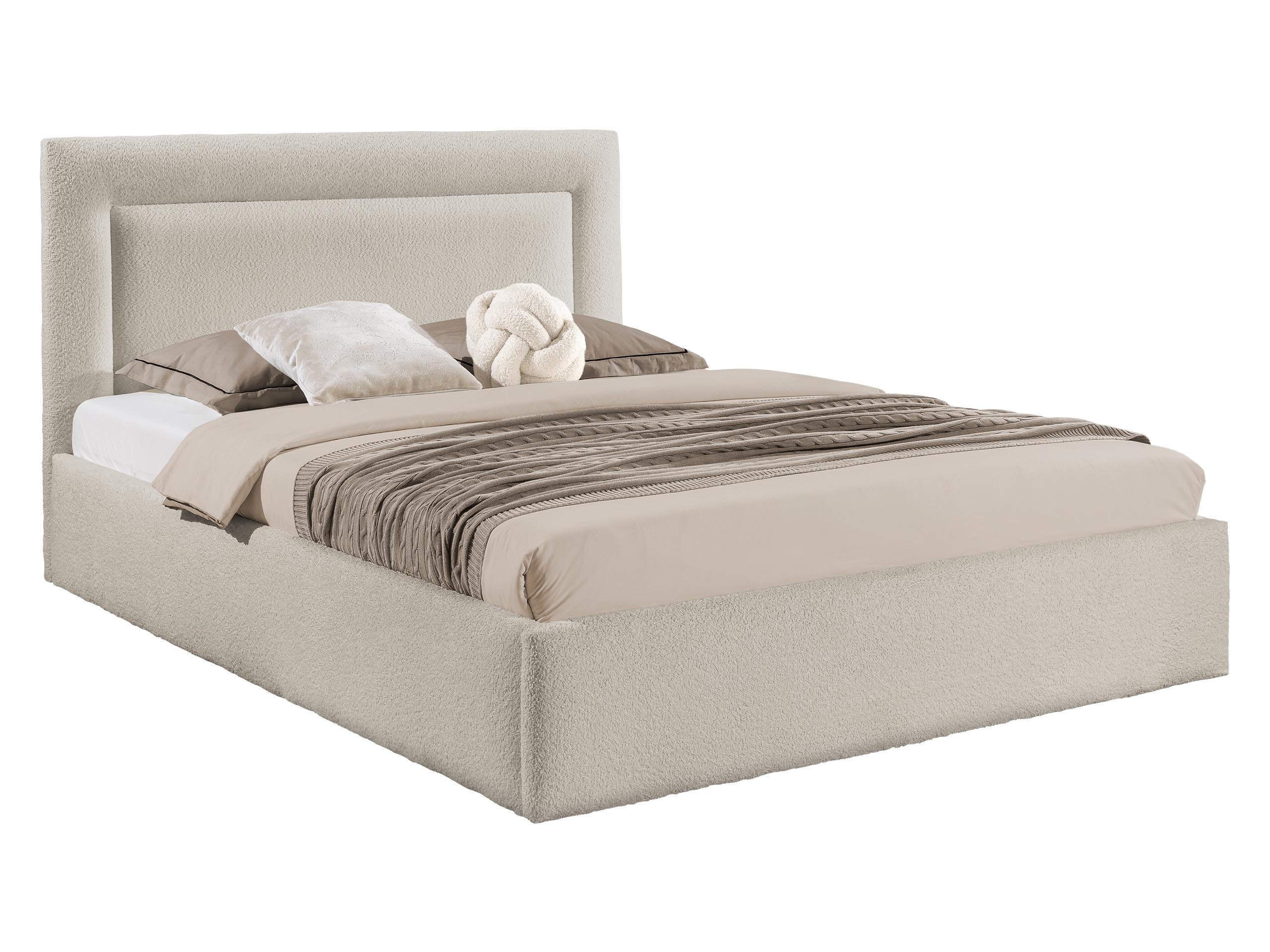 POLSTERBETT Dream - Creme, Holz/Holzwerkstoff (140/200cm) - MIRJAN24