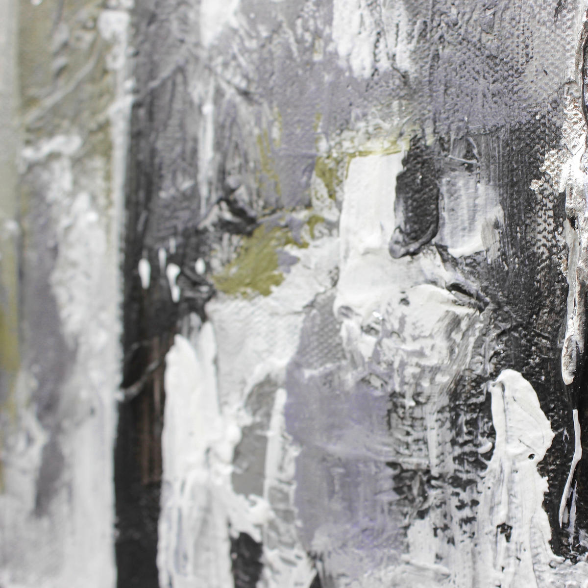 GEMÄLDE Megapolis auf Keilrahmen 200x100 cm - Schwarz, Holz (200/100cm) - YS-art gallery