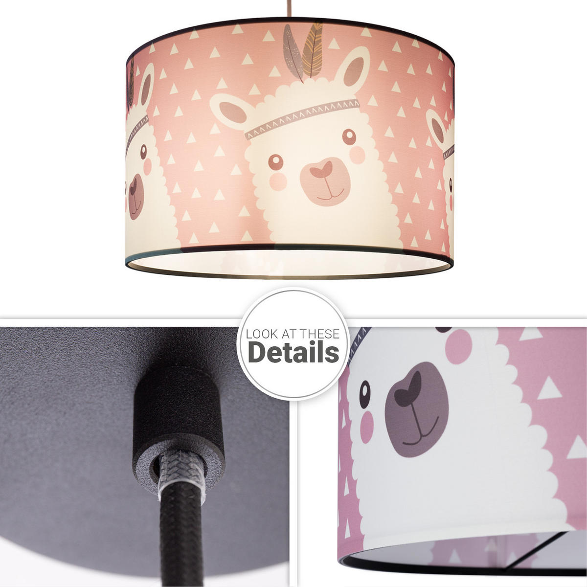 PENDELLEUCHTE Hugo Pd1 Ela 214 - Schwarz, Metall (45.5/45.5/27cm) - Paco Home