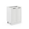 KÜCHENUNTERSCHRANK R-Line Weiß Landhaus 60 cm ohne AP - Weiß, Holzwerkstoff (60/81.6/46cm) - Vicco