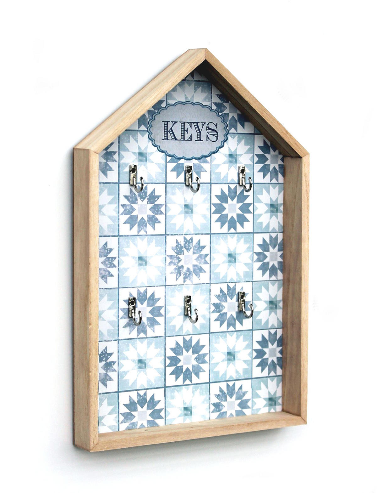 SCHLÜSSELKASTEN Weiß Holz Keys - Weiß, Holz (24/37/3.5cm) - DanDiBo