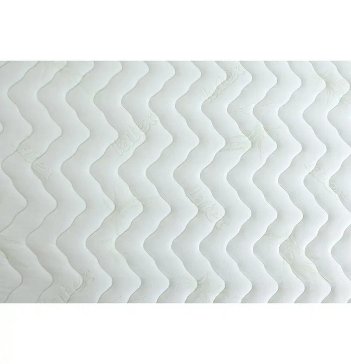 MATRATZE Lux Latex Weiß 200x200 cm H2 - Höhe 20 cm - Weiß, Textil (200/200cm) - Letti Moderni