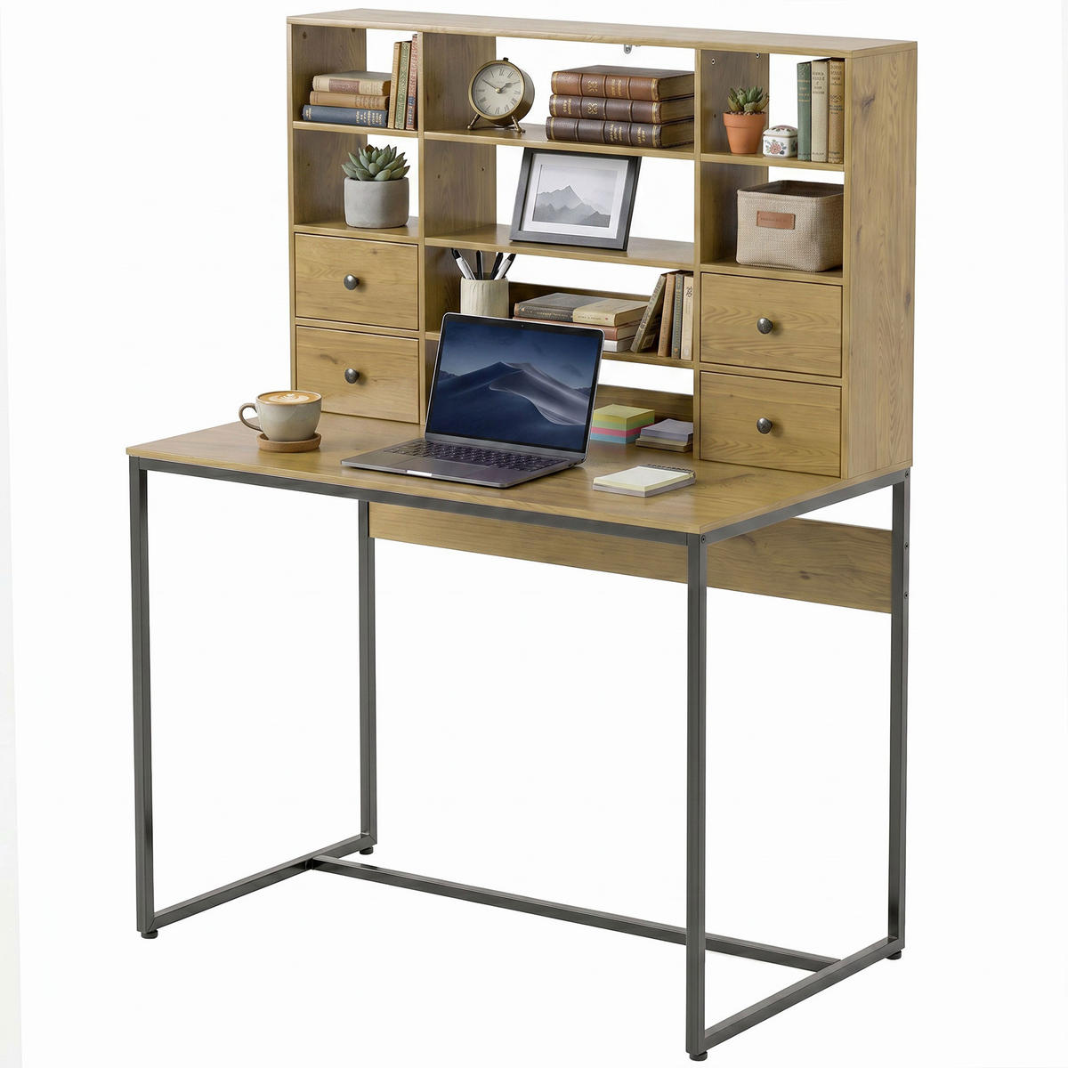 BÜROTISCH Naturholz 1 Stück - Braun, Holzwerkstoff (60/142/105cm) - GiPP